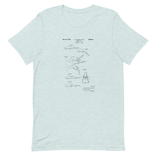 Camiseta patente Jacques Cousteau - Swimmer's Fin