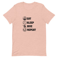 Camiseta Eat Sleep Dive Repeat