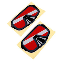 Pegatinas con Bandera de buceo (x2) - El Rincón del Buzo